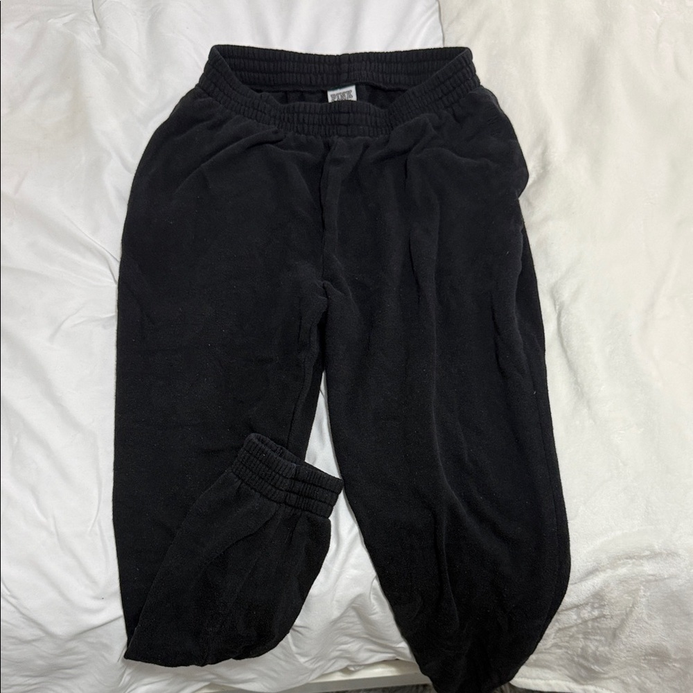 PINK Victoria's Secret Black Joggers